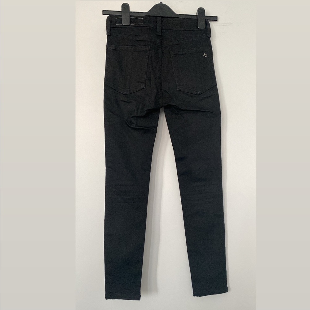 Rag & Bone High Rise Ankle Skinny Black Jeans - Picture 2 of 12